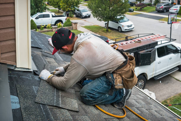 Professional Gutter Repair And Installation technician working in Monmouth Junction, NJ